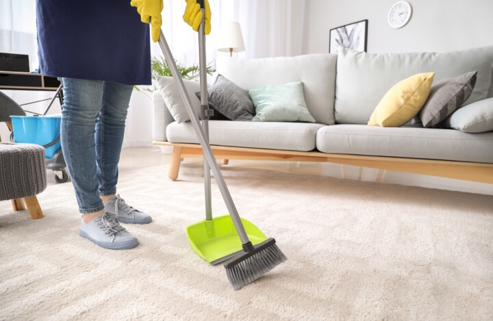 Cepillar alfombras para la limpieza regular