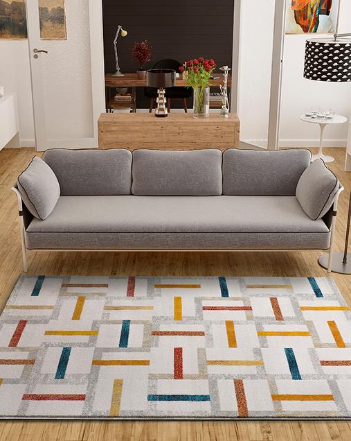 Alfombra Geométrica Dunia 16699 Multi