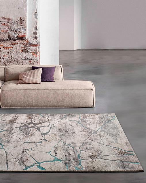 Alfombra Vintage inspirada en la Naturaleza Kael 20873 Gris