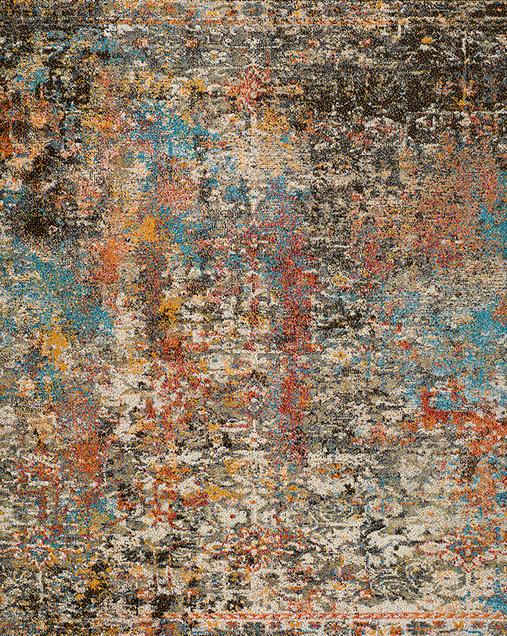 Alfombra Abstracta de estilo Vintage Karia 16561 Multi