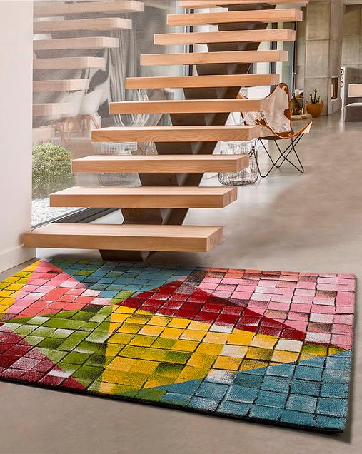 Alfombra Patchwork de Arte Abstracto Moar 16470 Multi