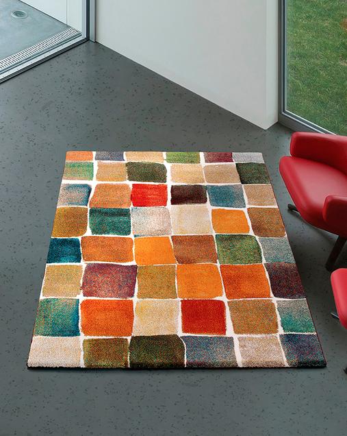 Alfombra Geométrica de inspiración Patchwork Mubis 21544 Multi