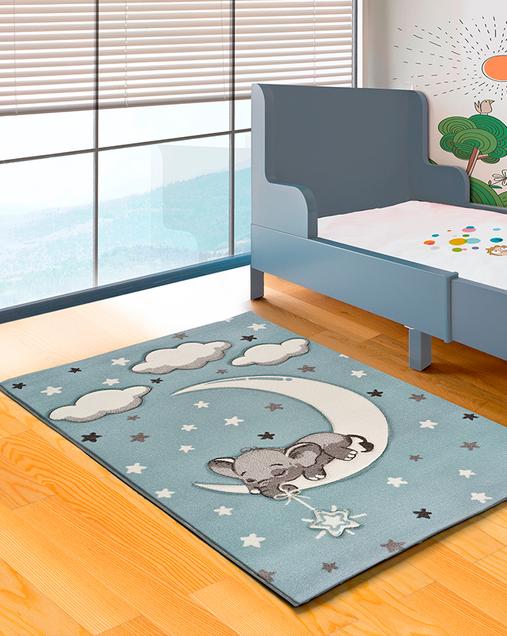 Alfombra con motivos Naturales Toys 24268 Azul